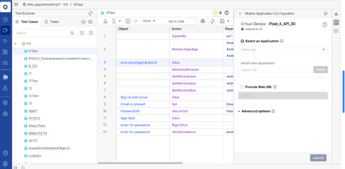 Initiating Mobile Object Spy and AUT